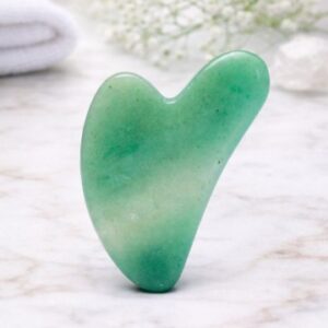 Gua sha i Grøn aventurin - Chi massage rulle - GodKarmaShop